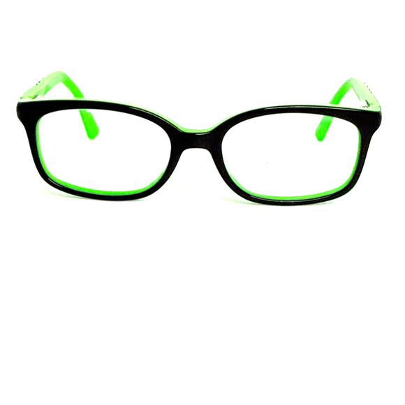 Lenton & Rusby Kids Eyeglasses Frames LRK4001 001 BLACK Green 46-15-125 H19898 - Picture 1 of 7